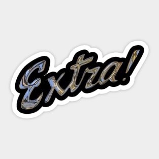 Chrome Extra Sticker